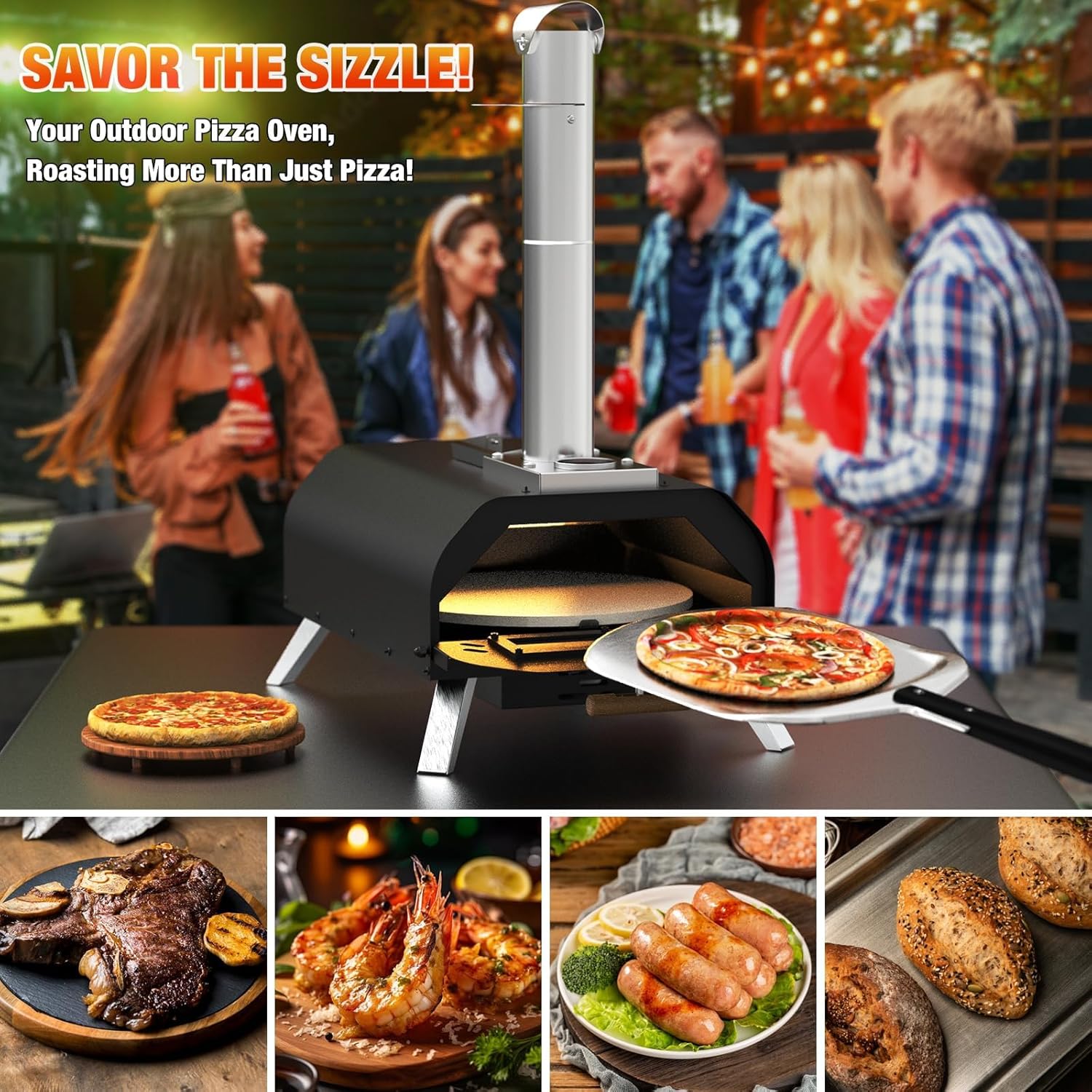 Outdoor Wood-Fired Portable Pizza Oven: image 2
